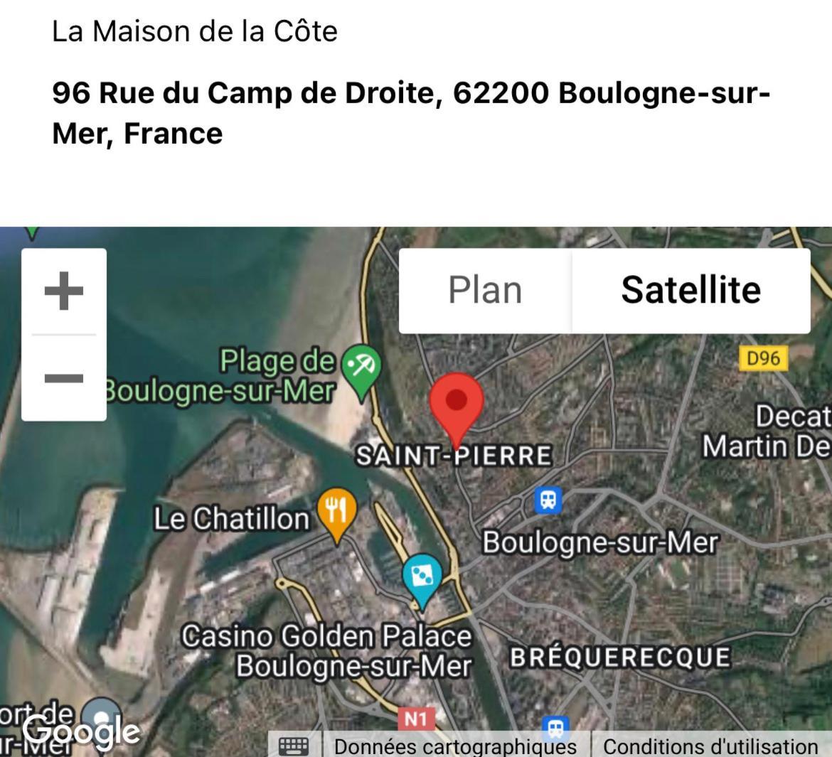 La Maison De La Cote Boulogne-sur-Mer Exteriör bild